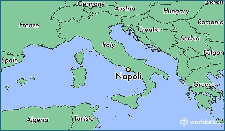 Kort over napoli italien