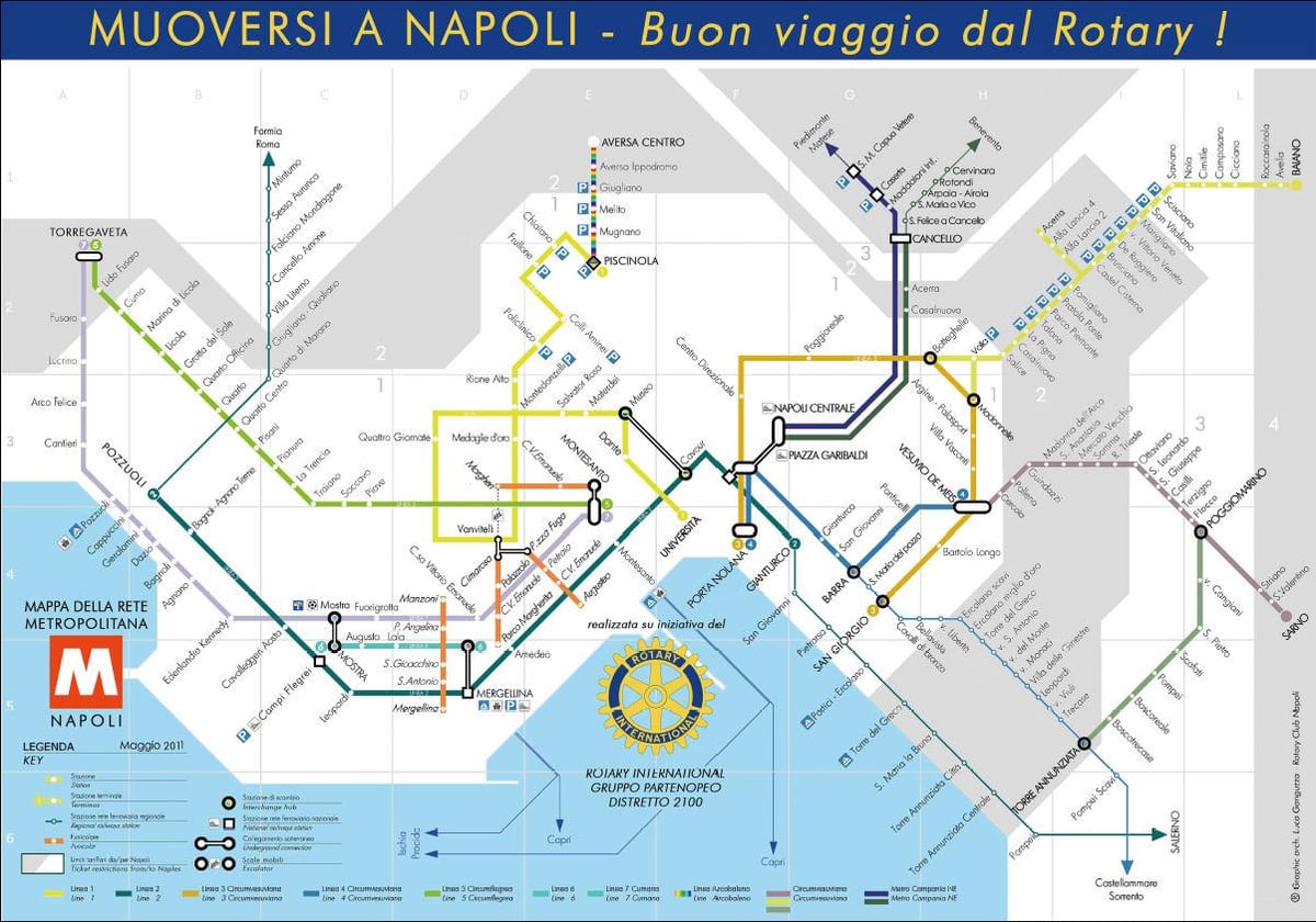 napoli italien metro kort