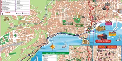 Napoli italien hop on hop off bus tour kort
