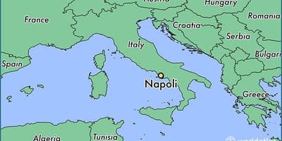 Kort over napoli italien