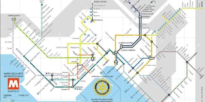 Napoli italien metro kort