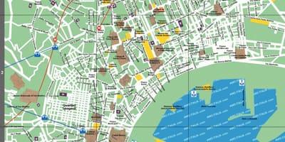 Napolis turistattraktioner kort