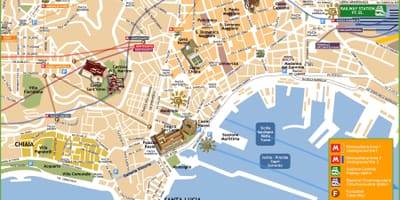 Napoli italien attraktioner kort